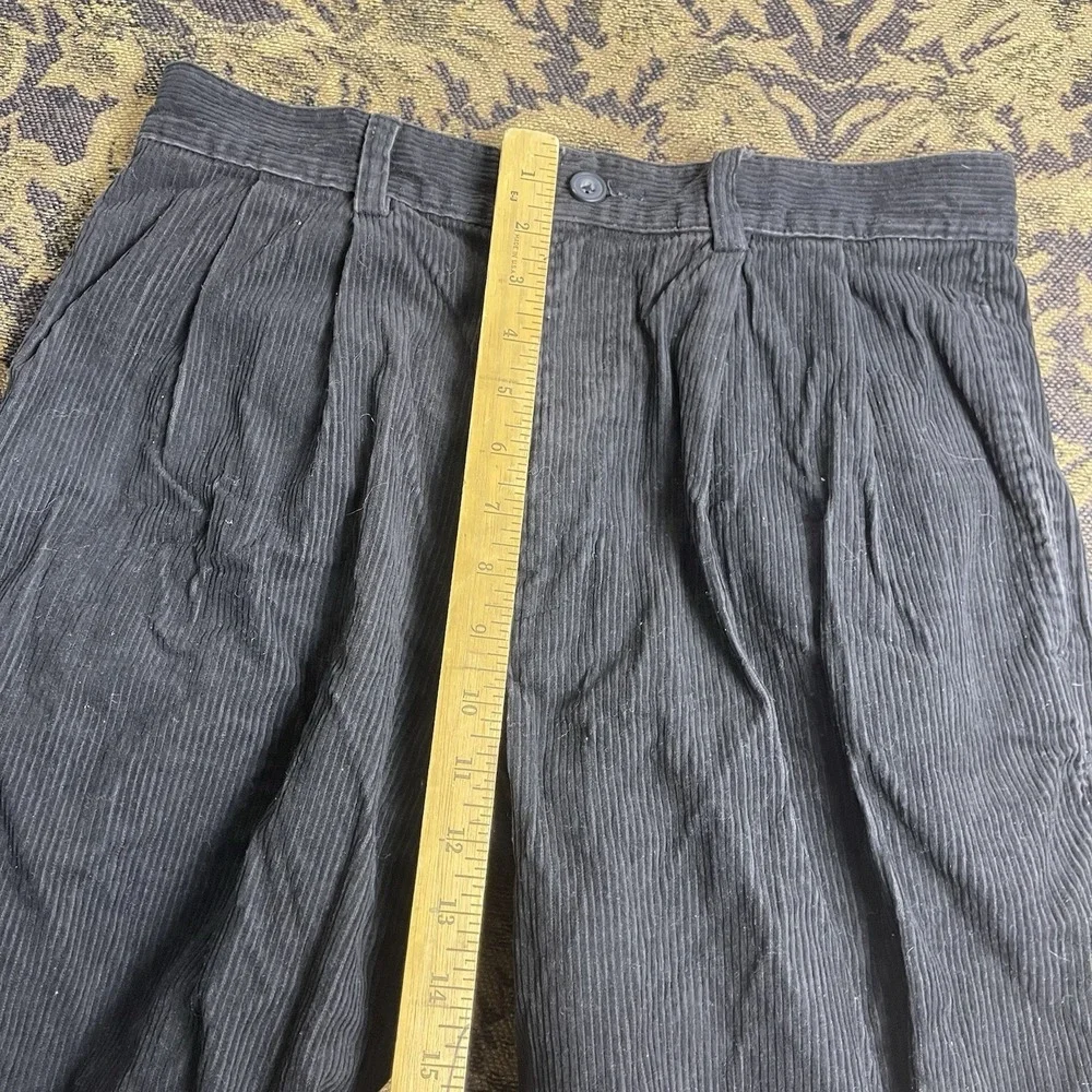Vtg Y2K Old Navy Black Corduroy Pants Mens Size 31 x 32